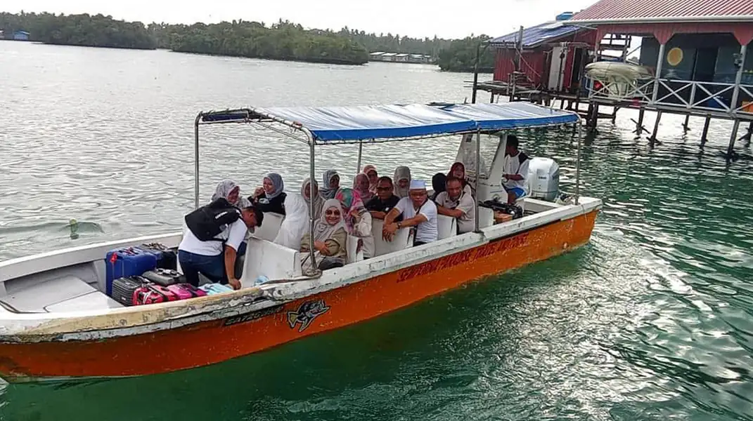 Speedboat used for guest transfers and island hopping tours Adil Waterhouse Resort